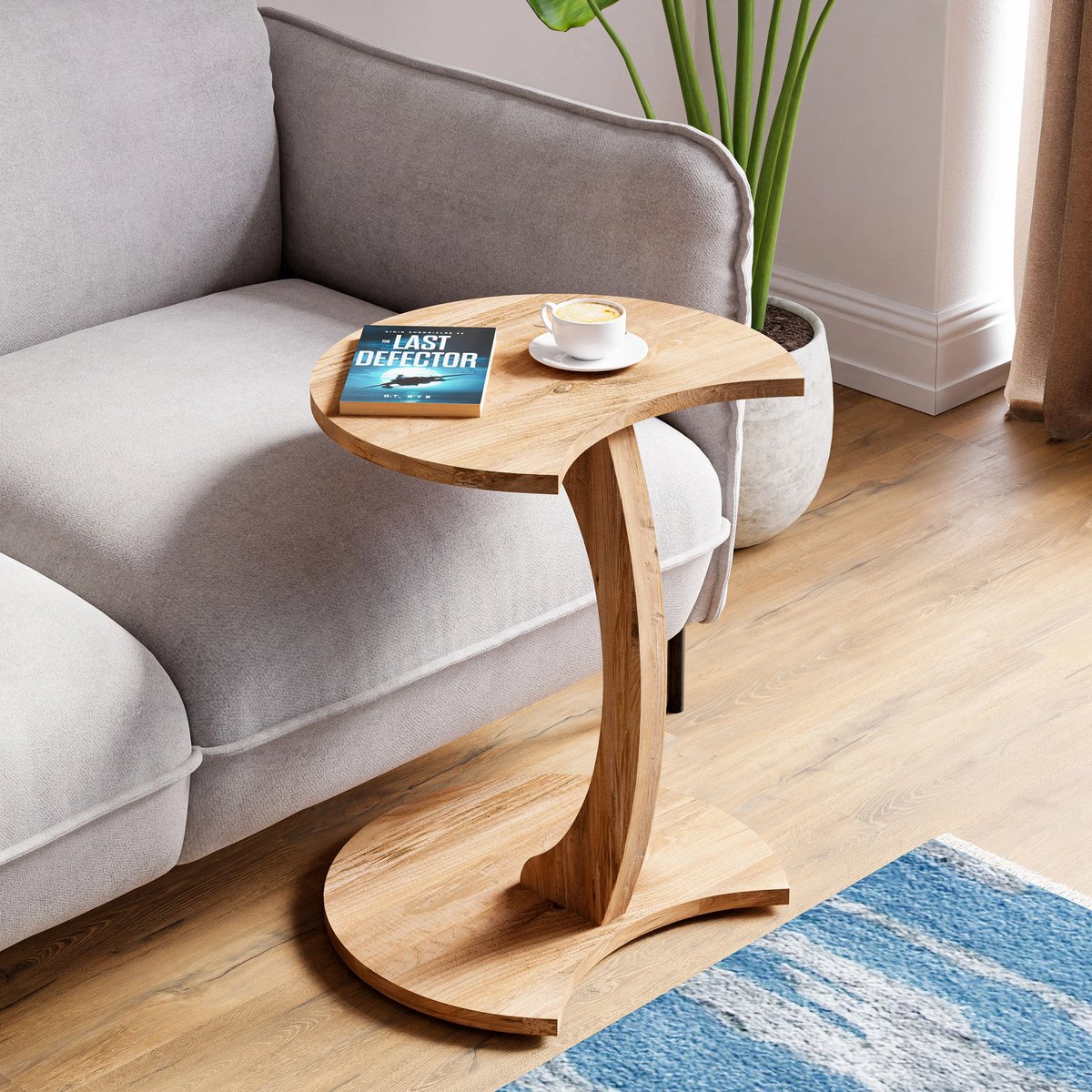 Wiel C Tafel 17-03 - Banktafel - Bijzettafel - Nesttafel - Servicetafel - Pijnboom