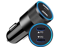 ThunderGold 60W Autolader met 2x USB-C