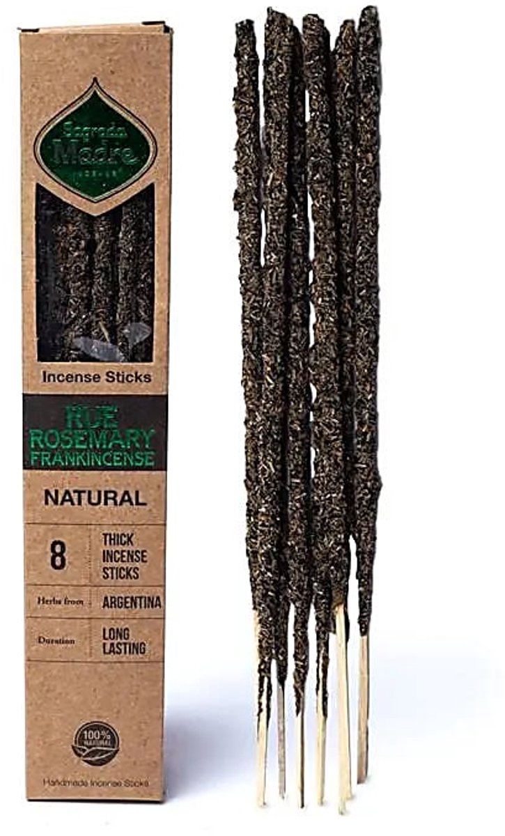 Sagrada Madre - rue rozemarijn frankincense - wierook - geurstokjes - 1 doosje