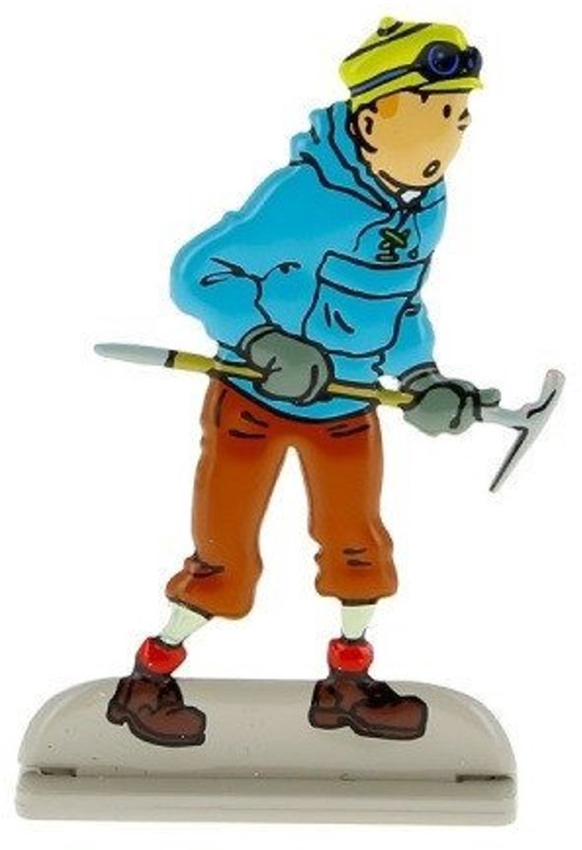 Figure Tintin Flat Alloy Tintin In Tibet - Relief figuurtje 5,5 cm - Metaal - 2D