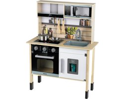 Klein Toys - Miele-speelkeuken - aanrechtblad van 55 cm hoog - incl. licht en geluidseffecten - hout