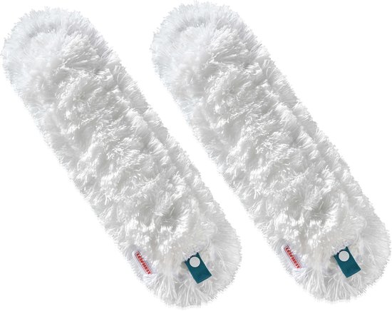 Leifheit Superduster plumeau XL navulling - microvezel - 56 cm - 50x wasbaar - set van 2 vervangingsdoeken