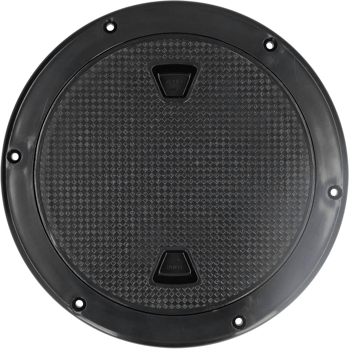 Allecto Plus - Marine Dek Cover | 7 Inch | Zwart | Boot Inspectieluik | Waterbestendig | Scheepsonderdelen