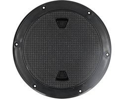 Allecto Plus - Marine Dek Cover | 7 Inch | Zwart | Boot Inspectieluik | Waterbestendig | Scheepsonderdelen