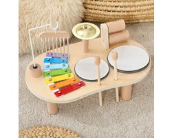 foto van Special Ones -Montessori Muziektafel – Houten Educatief Speelgoed – Sensorische Activiteitentafel voor Peuters & Kleuters