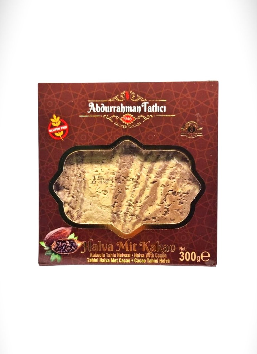 Abdurrahman Tatlici Halva met cacao - glutenvrij en natuurlijk - 300g