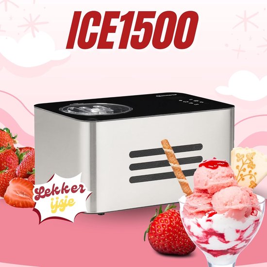 RFWR® 3-in-1 IJs- en Yoghurtmachine met Koelhoudfunctie - Zelf IJs Maken tot 1,5 L van RFWR — afbeelding 2