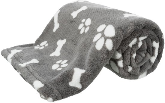 Trixie Hondendeken Kenny Fleece Bot / Pootjes Grijs