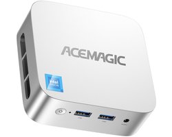 ACEMAGIC V1 Mini PC met Windows 11 Pro, 16GB DDR4 RAM 512GB SSD Mini Computers, 12th Gen N97( up to 3.6GHz), met 4K Dual Display/WiFi/BT/VESA Home/Business
