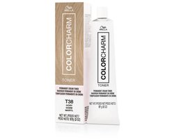 Wella Color Charm Permanent Creme Toner - T38 - Ivory - *NIEUWE VERPAKKING* - Wella Toner - Blond toner - Haar toner