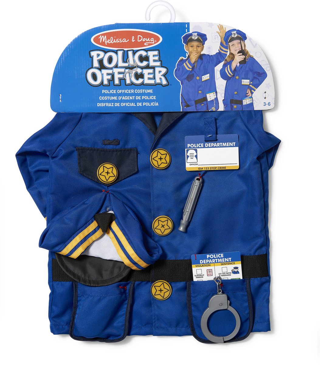 Melissa & Doug – Verkleedset politie – Inclusief walkietalkie met geluid — afbeelding 2