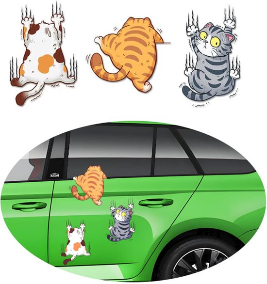 auto-decoratie-auto-sticker-katten-sticker-sportauto-stickers