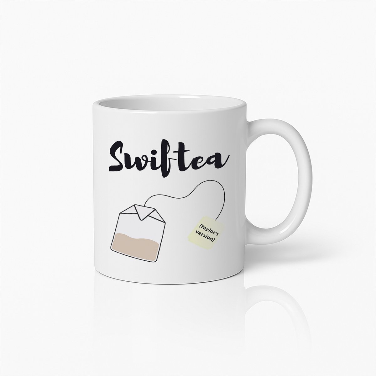 Swifttea Mok – Grappige Taylor Geïnspireerde Theebeker voor Muziek- en Theeliefhebbers