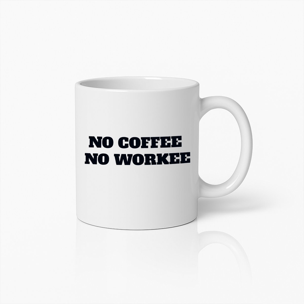 No Coffee No Workee Grappige Koffiemok – Ideaal Cadeau voor Koffieliefhebbers
