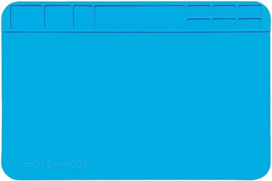 Allecto Plus - Silicone Werkmat Elektronica - Blauw - 75x30 cm