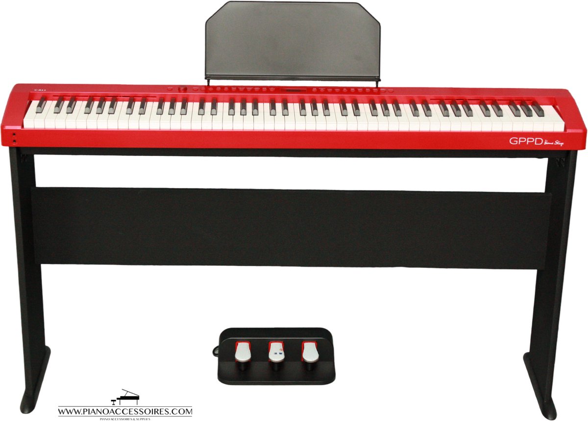 Digitale piano GPPD Home Stage C8 rood