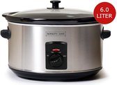 Bol.com Royalty Line® SLC1013 Slowcooker - 6 Liter - Met Uitneembare Keramische Binnenpan - PFAS Vrij - 320W - Warmhoudfunctie -... aanbieding