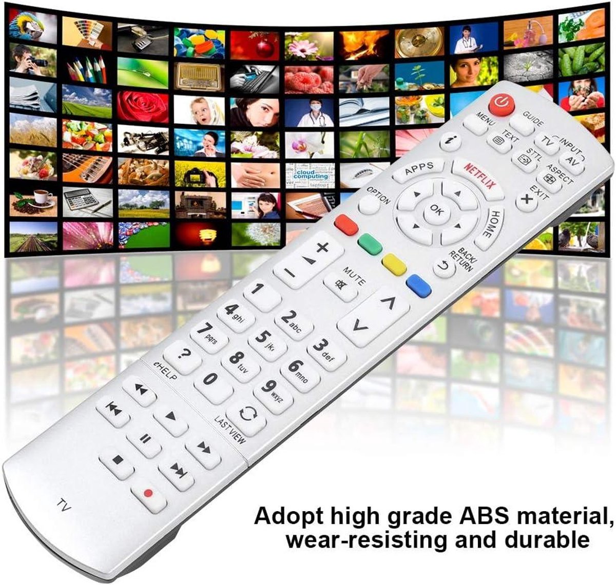 Allecto Plus - Universele Smart TV Afstandsbediening met Handige Plaatsing voor Diverse TV's. Bevat zoekwoorden: Smart TV afstandsbediening, universeel.