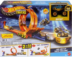 Hot Wheels Monster trucks LOOPEN EN DRAAIEN TROFEE UITDAGING - Speelset