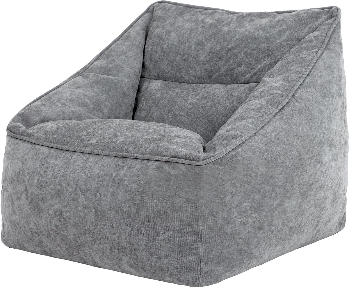 Icon Natalia XL Zitzak Fauteuil - Chenille - Grijs