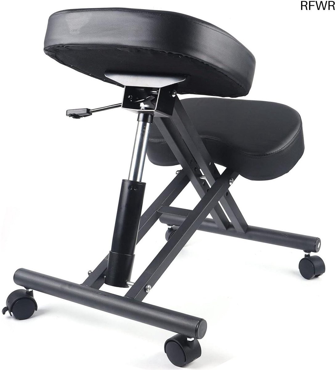 RFWR® Ergonomische Kniestoel voor Comfortabel Zitten - Verstelbare Computerstoel met Pijnverlichting