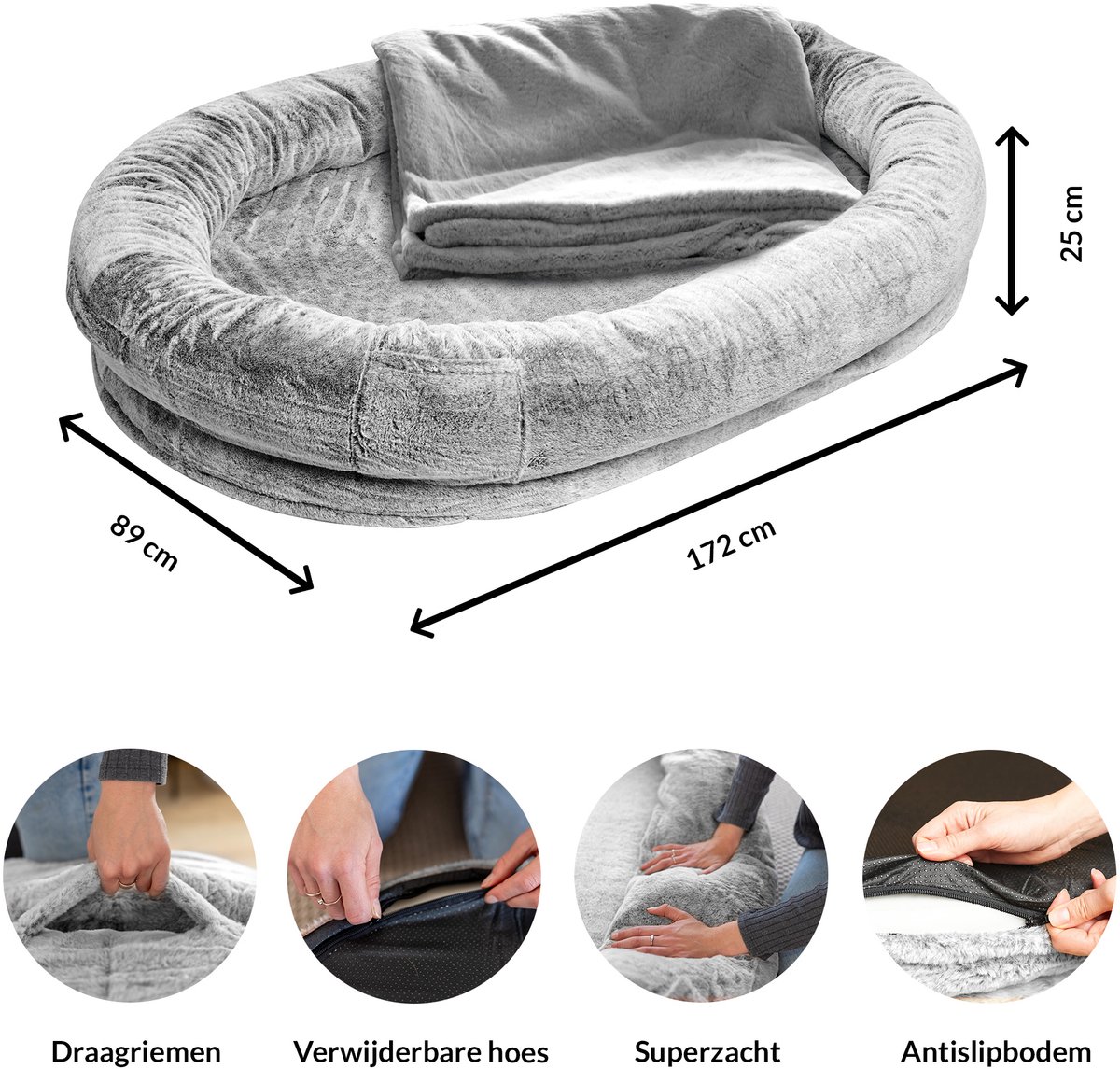 Human Dog Bed XXL - Groot zitzakbed voor volwassenen thumbnail 2