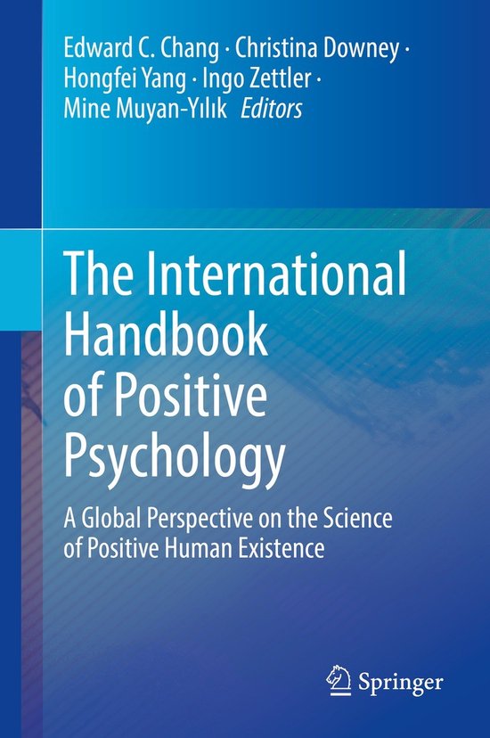 The International Handbook of Positive Psychology - cover