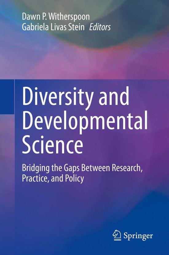 Diversity and Developmental Science - cover