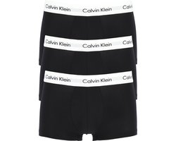 Calvin Klein 3-Pack Heren Low Rise Trunks - Zwart - Maat M