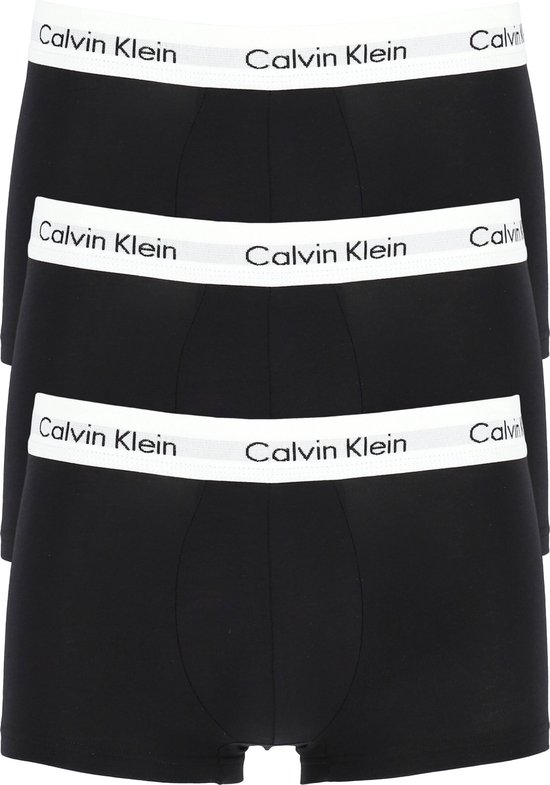 Calvin Klein 3-Pack Heren Low Rise Trunks - Zwart - Maat M