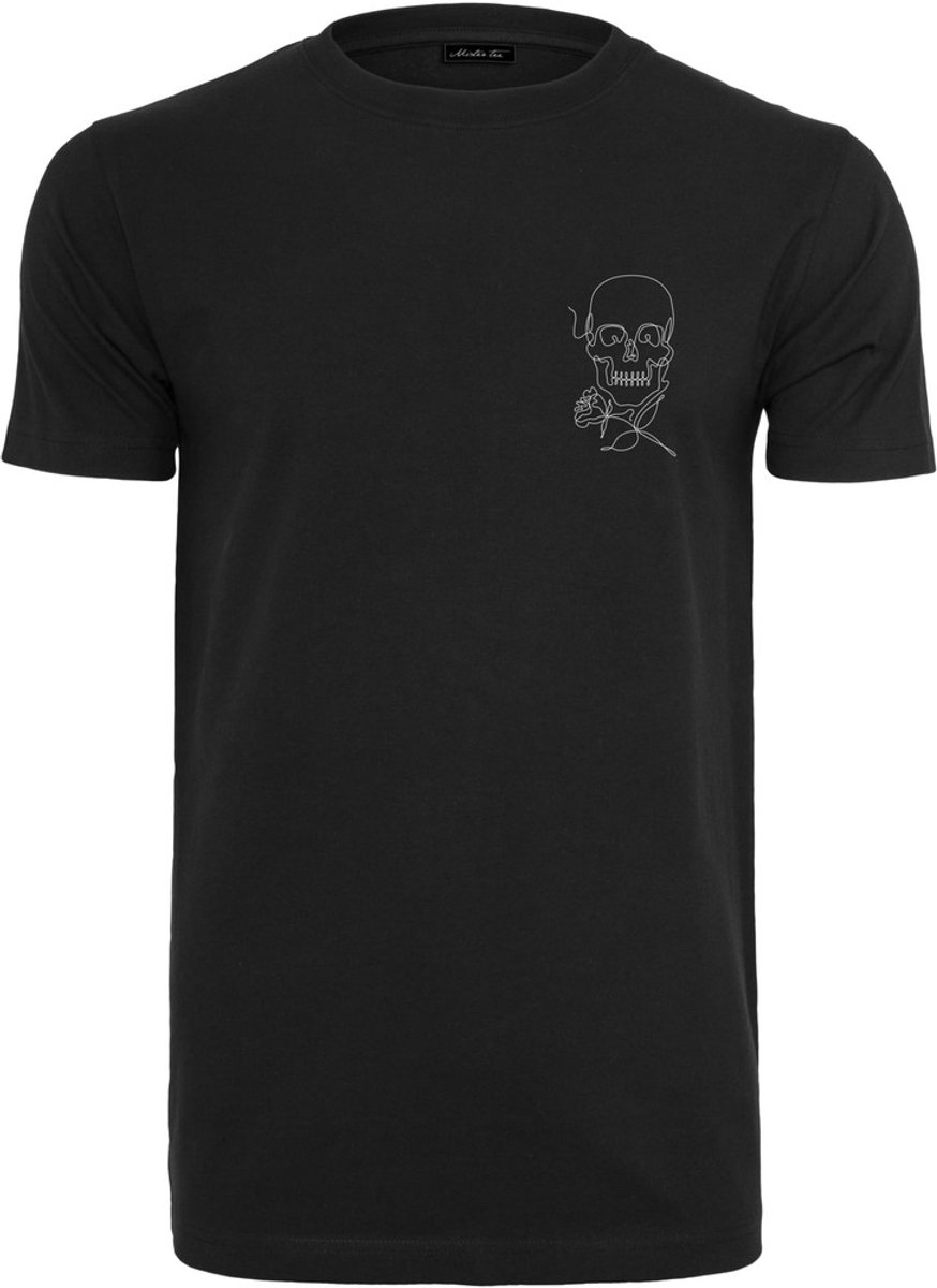 Mister Tee Skull One Line Heren Tshirt 3XL Zwart