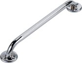 Wandbeugel chrome RVS look 45 cm extra grip. Handgreep / wandgreep voor toilet / Toiletgreep / Toiletbeugel