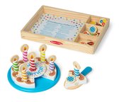 Melissa & Doug - Houten verjaardagstaart - 34-delig - Met opbergkist
