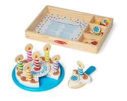 foto van Melissa & Doug - Houten verjaardagstaart - 34-delig - Met opbergkist