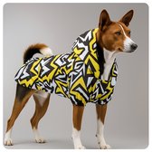 Lindo Dogs - Imperméable Chiens - Manteau pour chien - Vêtements pour chiens - Imperméable pour chiens - Polaire - Imperméable - Poncho - Crunch - Jaune - Taille 2