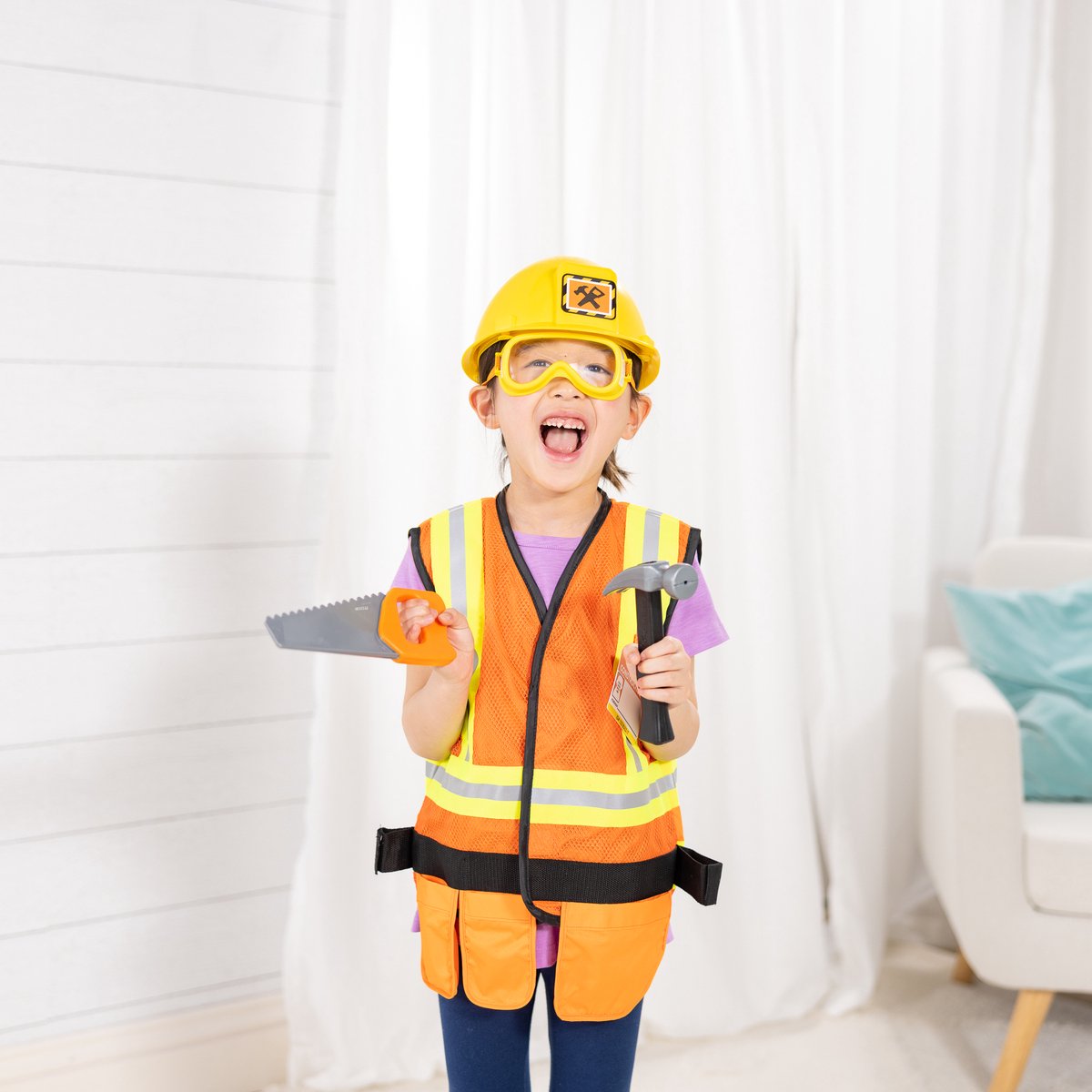 Melissa & Doug – Verkleedset bouwvakker – Inclusief helm en gereedschap — afbeelding 7