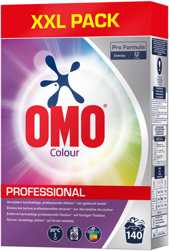 Omo Professional Wasmiddel Poeder Gekleurde Was 140 Wasbeurten Pro Formula - 7 kg