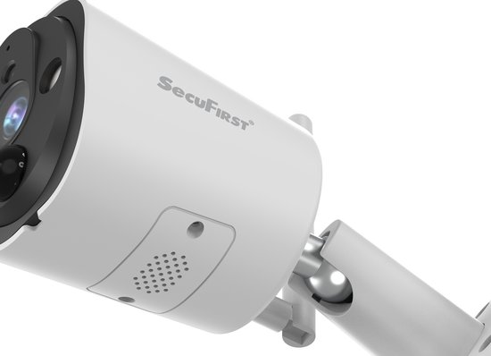 SecuFirst CWL401W/4 Draadloze 3 megapixel Beveiligingscamera met monitor - 7 inch touchscreen + 4 camera's - Wit - Gratis app van SecuFirst — afbeelding 5
