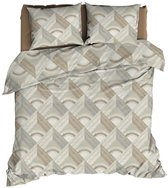 Romanette Pantheon Housse de Couette - Deux Personnes - 200x200/220 cm - Beige/Gris