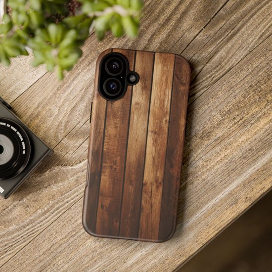 Coque De Protection En Bois Luxe UTECTION Pour IPhone 6s - Design Glissant, Couleur Marron
