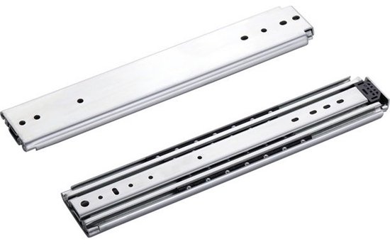 Set de guides de tiroir 30 cm 12" entièrement extensibles et capacité de charge de 250 kg - 2 pcs. guides de tiroir de camping-car à roulement à billes robustes 300 mm 12 pouces court fort lourd robuste