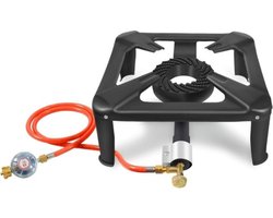 SVN® Wokbrander - Kookbrander - Wok Brander – Camping Kooktoestel – Zwart - 40cm x 40cm x 17cm;