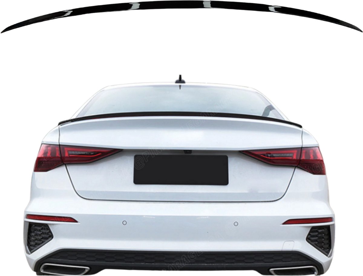 Spoiler compatibel met Audi A3 S3 8Y (2020-2024) glans zwart