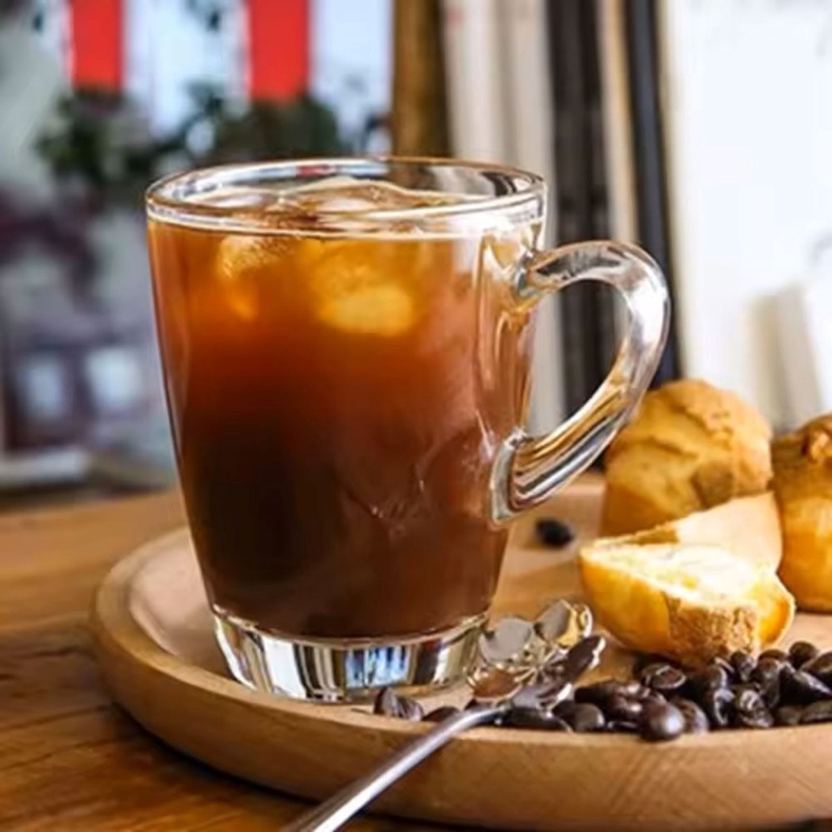 Glozini Jakarta Glaswerk – Set van 6 – 370 ml – Luxe Koffie- en Theeglazen met Handgreep