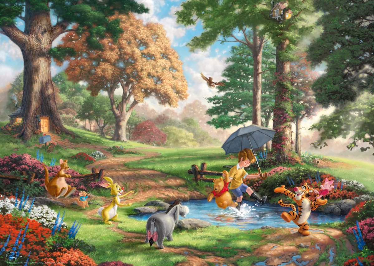 Schmidt Spiele Disney Winnie The Pooh Contourpuzzel 1000 stuk(s) Stripfiguren