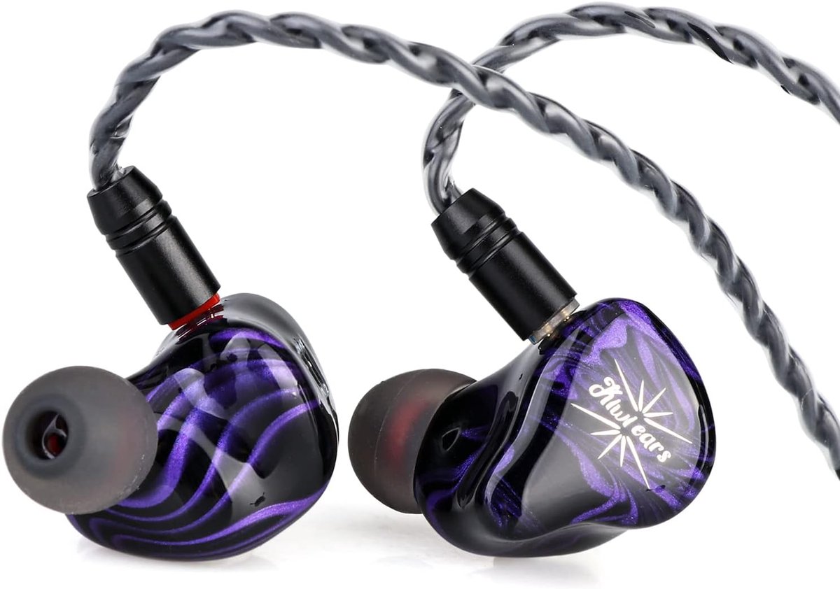 Kiwi Ears Quartet - Hybrid In-Ear Monitor - 2DD+2BA Drivers - Purple
