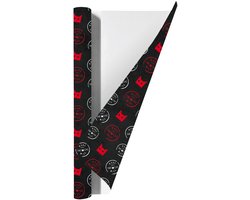 Make That The Cat Wise – Kaftpapier – 3 Rollen met 6 vellen van 70x100 cm – Extra Dik 90 g/m² – Humoristisch Kaftpapier voor Schoolboeken