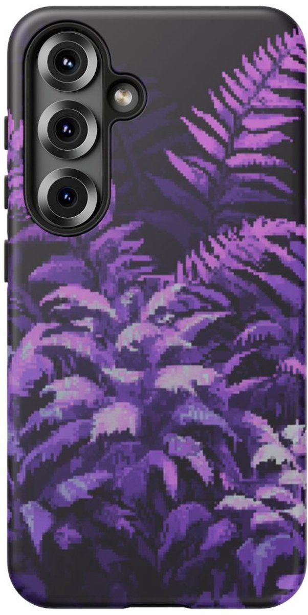 Pixel Art Paarse Varens – Telefoonhoesje Geschikt voor Galaxy S25