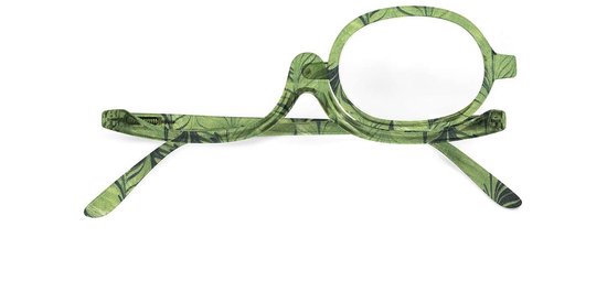 Lunettes de Maquillage vertes +2,5