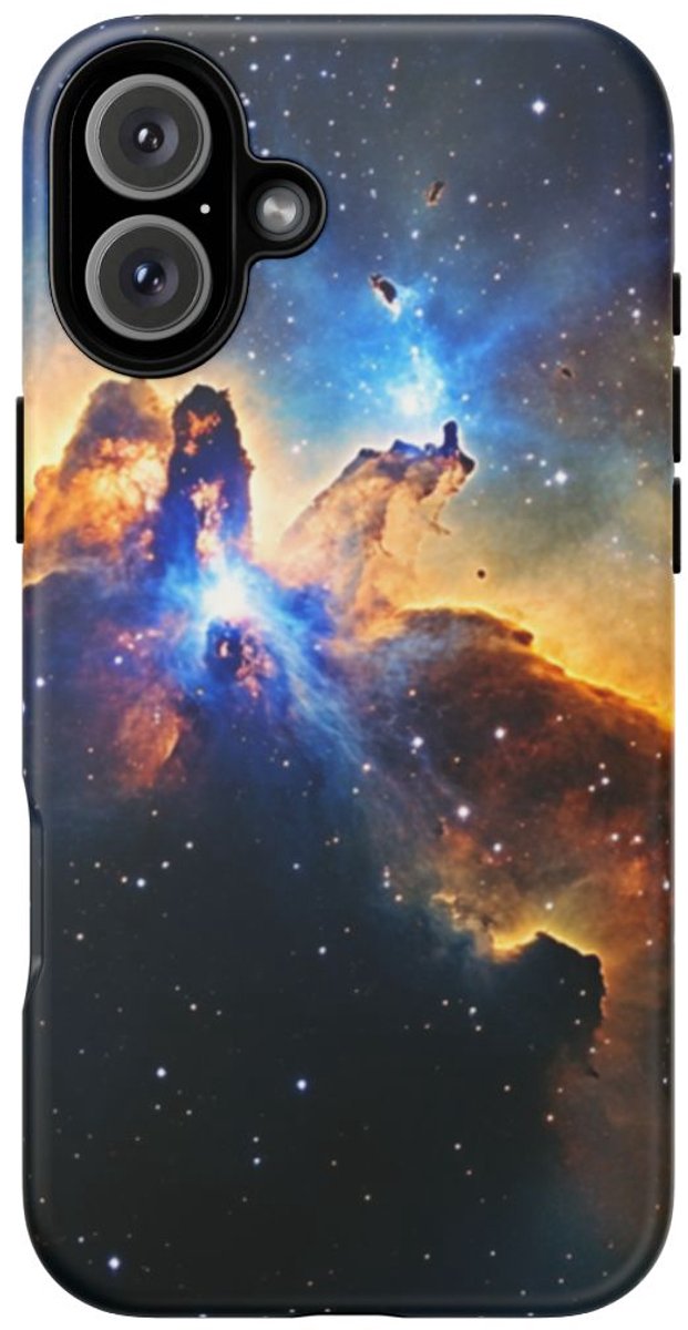 Kleurrijke Kosmische Nevel – Telefoonhoesje Geschikt voor iPhone 16 Plus